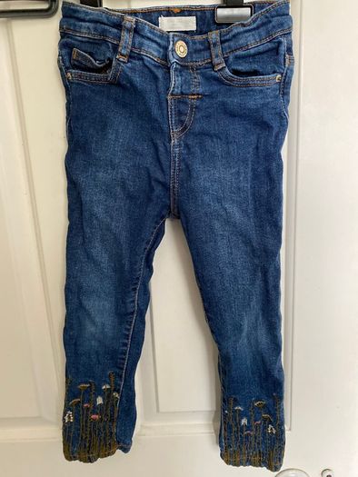 Blue girl's jeans Mango