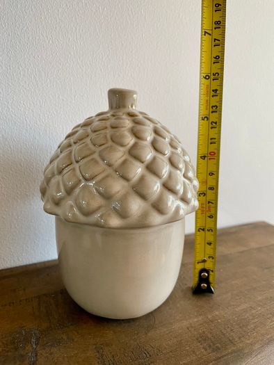 Ceramic acorn ornament