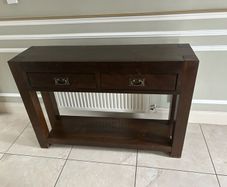 walnut hall table