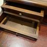 Mahogany Vintage Style Writing Desk, Red Leather top Image 5