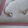 Pandora moments moon/stars open bangle size 2 very good condition hallmarked Image 5