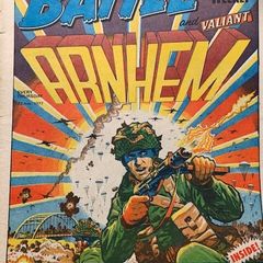 Battle & Valiant Comics x 5, IPC Magazines, 1977 and 1976 UK Vintage Comics, Golden Age