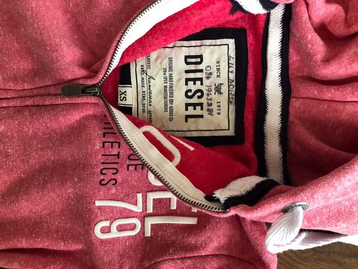 Diesel Hoodie Ladies red x-small