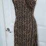 Bellissima Brown Spiderweb like Dress  Cotton/Mix Size Small Image 3