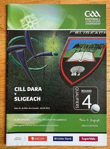 2012 Kildare v Sligo - GAA Senior Championship Football Round 4 Qualifier Programme