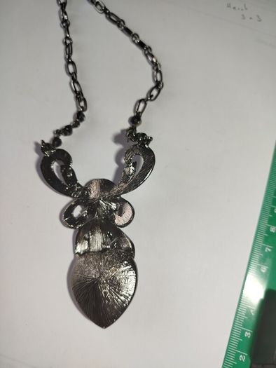 Gun metal necklace