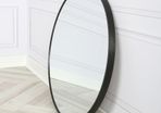 Large Round Black Mirror