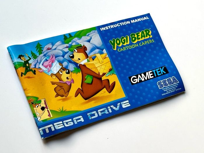 Yogi Bear Cartoon Capers for Sega Mega Drive - Boxed & Minty