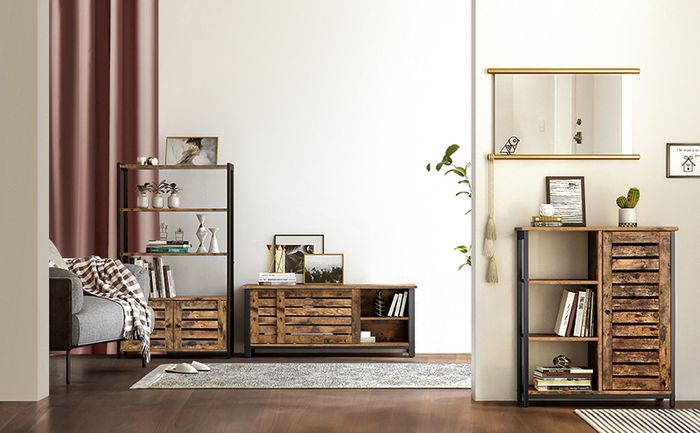 New 3 Piece Industrial Furniture Set - FREE P&P