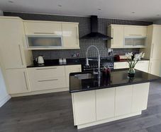 Cream High Gloss Kitchen
