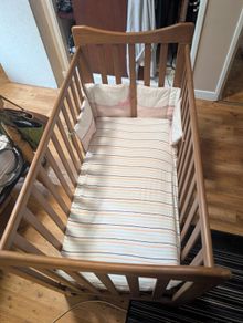 Wooden cot