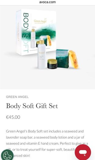 BNIB Green Angel Body Soft Gift Set