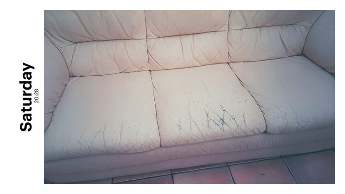 Leather sofa