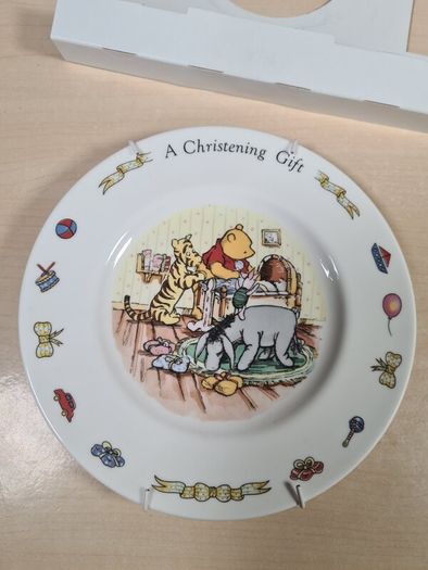 Royal Doulton Disney Winnie The Poo Collection Plate Baby Christening Gift Brand New