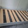 single bed,solid wood,oak top,grey. Image 3
