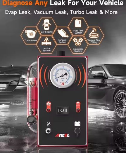 ANCEL S300 Automotive Smoke Machine EVAP Smoke Leak Detector for Car Motorcycle Vacuum Tester Oil Fuel Pipe Leakage Locator