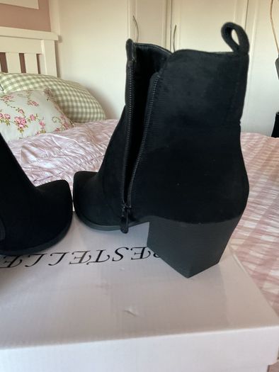 ankle boots black western inspired ankle boot size 40