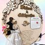 Personalised Wooden Wedding Calendar Plaque LED Light Keepsake Gift Image 6