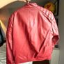 DKNY Burgundy Leather-Effect Jacket Image 3
