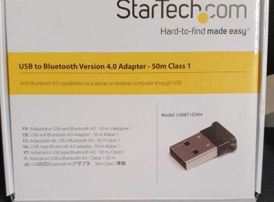 StarTech Bluetooth 4.0 USB Adapter -  50m Range