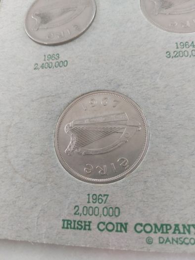 irish coin folder included mule halfcrown