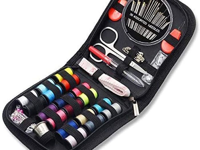 Travel Sewing Kit,  Over 70 DIY Premium Sewing Supplies,Mini Sewing kit for Home, Travel & Emergency Filled with Mending and Sewing Needles, Scissors, Thimble, Thread,Tape Measure etc