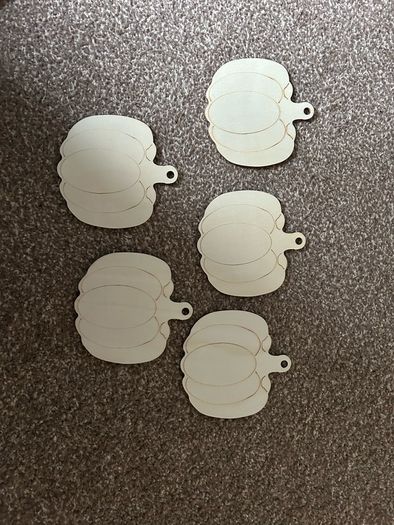 Wooden Halloween Decorations for personalisation.