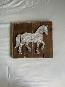 Handmade horse string art