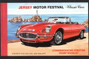 2005 Jersey Motor Festival Classic Cars Commemorative Stamps Booklet Mint Never Hinged (MNH) Photos of panes including