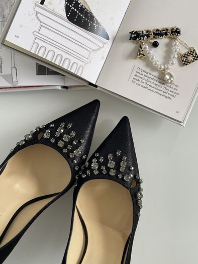 Jimmy Choo || RRP 1050 || New Crystal Embellished Heels