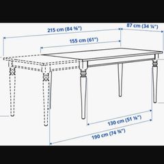 kitchen table 155cm Length / 87cm width