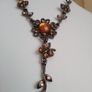Victorian revival aesthetic  dark antiqued metal with warm amber tones Image 6