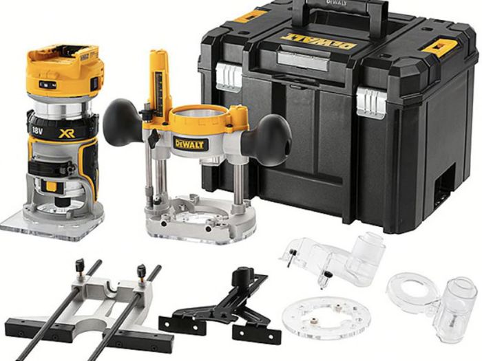 DeWalt DCW604NT 18v XR Li-ion Brushless Cordless Router with Base Body Only