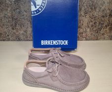 BIRKENSTOCK PASADENA shoes suede leather taupe bige brown Size UK 5 EU 38 boys girls women unisex BRAND NEW BOXED