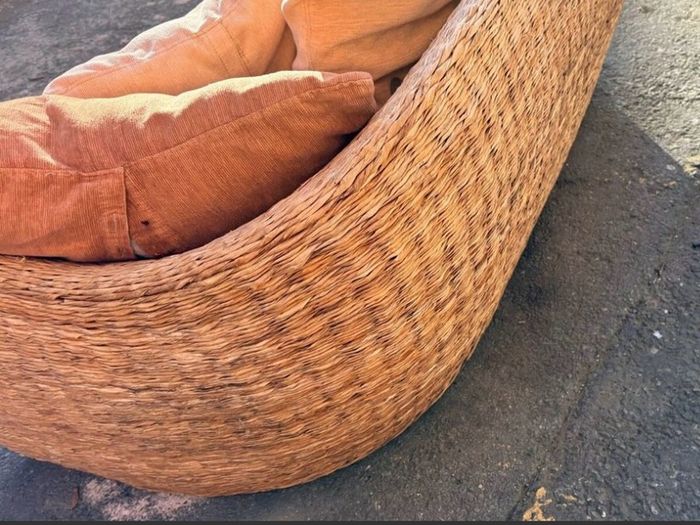 wicker couch