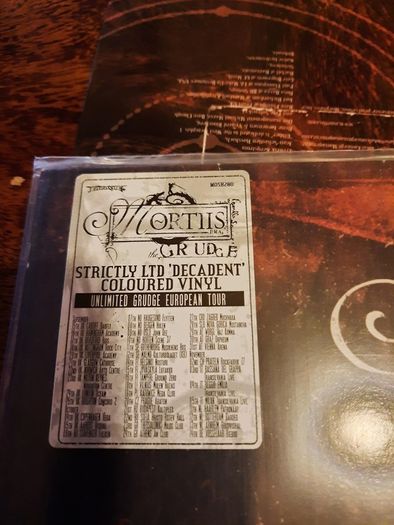 MORTIIS: The Grudge - LP -Original UK release (RARE - 98 red vinyl pressing - 3 promo flyers included)