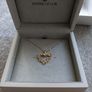 House of Lor Solid Gold & Diamond Love Shamrock Necklace Image 5
