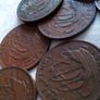 English Halfpenny Coins. Image 3