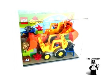 LEGO Showcase New Shop Display Never used Lego Duplo digger in display case