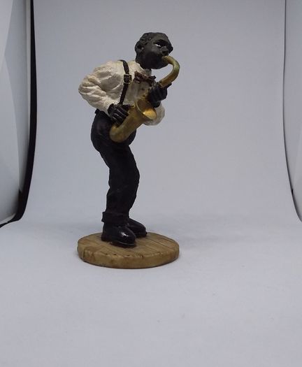 African American Saxophone Player - Vintage