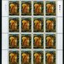 2002 Ireland Native Irish Mammals (41c Badger, 50c Otter, 57c Red Squirrel & E1 Hedgehog) Commemorative Stamp Sheetlet 1A1A1A1A Mint Never Hinged (MNH) Image 4