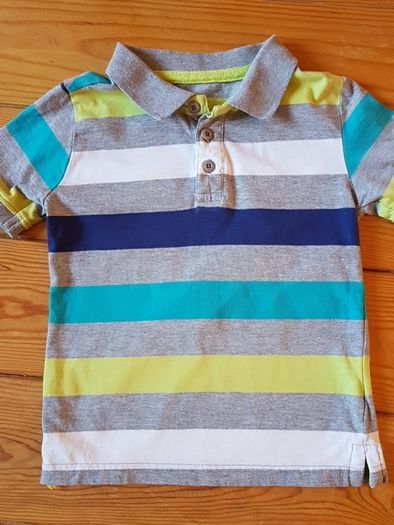 Age 5 Striped Polo Shirt Teeshirt