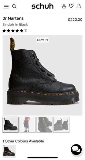 Doc Martins Sinclair Platform in Black