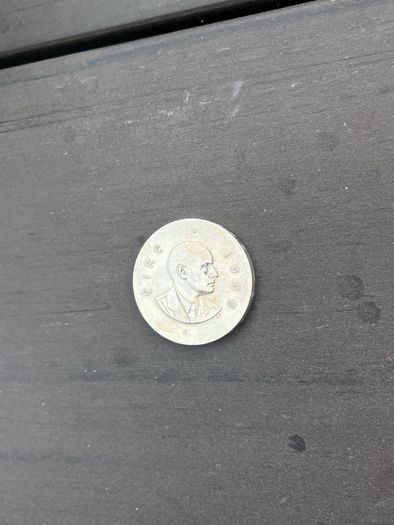 Silver Padraig Pearse commemorative coin 1966 one schilling