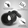 Bike Lock 1500mm x 12mm, Bike Cable Lock High Security, with 5-Digit Combination Code, Long Bicycle Locker Combination for Bike Cycle, Moto, Scooter, Door, Gate, Fence Brand: ValueMax Image 8