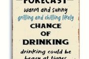 Backyard Forecast : Metal Sign