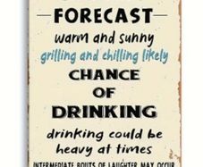 Backyard Forecast : Metal Sign