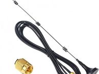 main image for ad 12dBi Dual Band WiFi Antenna 2.4GHz / 5.8GHz Signal Booster with Magnetic Base - SMA Male Connector - 26211