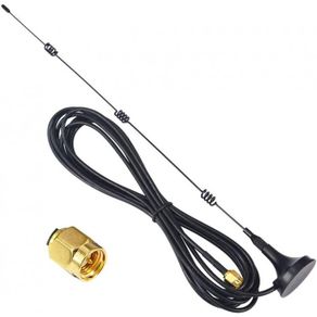 12dBi Dual Band WiFi Antenna 2.4GHz / 5.8GHz Signal Booster with Magnetic Base - SMA Male Connector - 26211