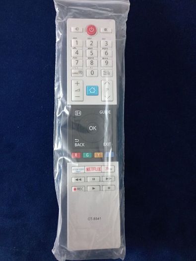 Toshiba Tv Remote Control Ct-8541 Replacement Netflix + Prime Buttons Smart Tv